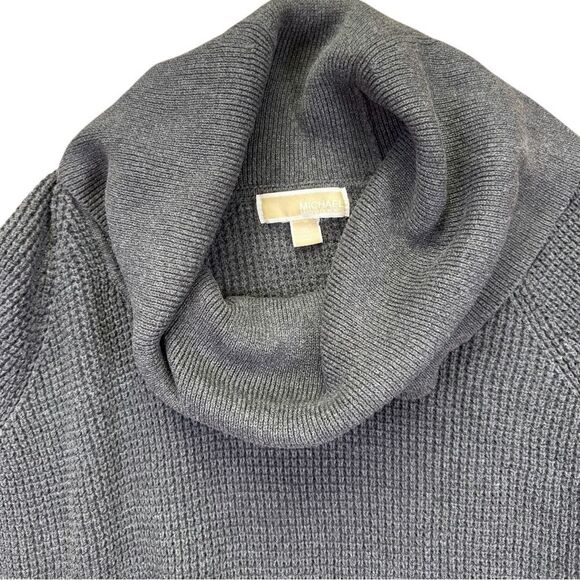 Michael Kors Charcoal Cowl Neck Sweater Sz XL - Picture 2 of 10